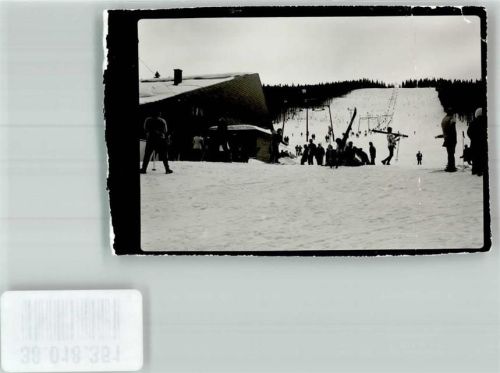Hundseck Seilbahn Winter Ort handschriftlich Mehliskopf Foto Original aus Archiv eines Ansichtskartenverlages