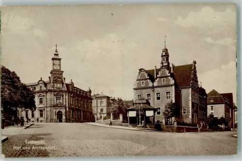 Eschwege 1927 Postamt und Amtsgericht