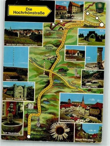 Bischofsheim Hochrhönstrasse Bischofsheim-Fladungen Schloss Holzberg Grenze