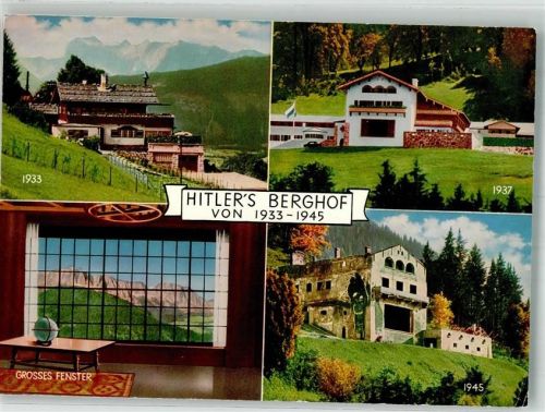 Obersalzberg Der Berghof vor und nach der Zerstörung Fotograf Anton Hafner