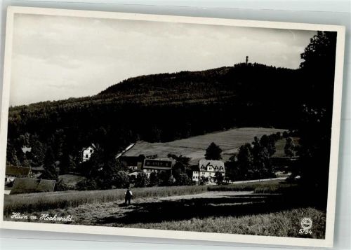 Hain Panorama des Ortes mit dem Hochwald Silesia-Verlag 5794