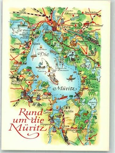 Waren Umgebungskarte Müritz