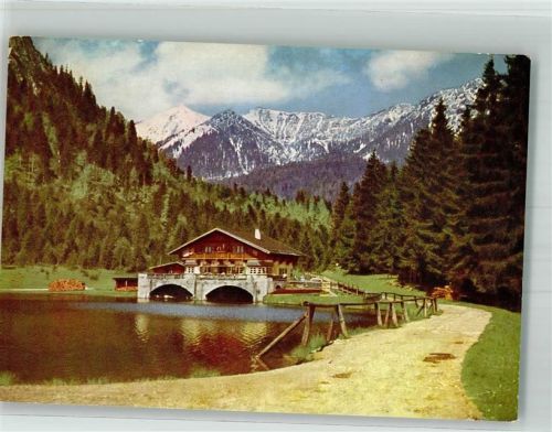 Pflegersee Gasthaus Seehaus Pflegersee Foto Original aus Archiv eines Ansichtskartenverlages Hüttenstempel