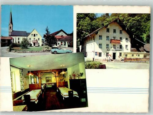 Bergen Gasthaus Eisenhammer Kirche Auto Cabiro