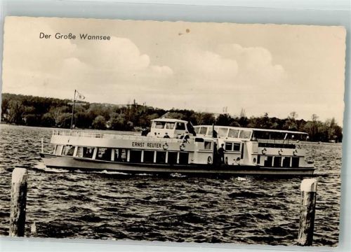 Wannsee 1966 Großer Wannsee Motorschiff Ernst Reuter