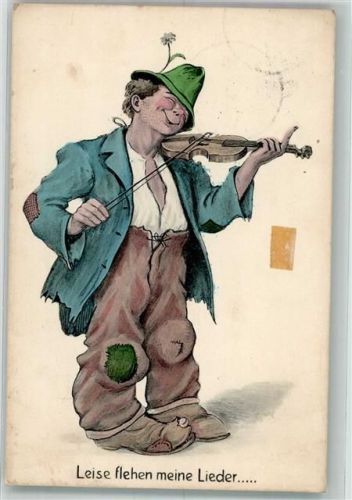 1911 Geige Leise flehen meine Lieder J.W.B.