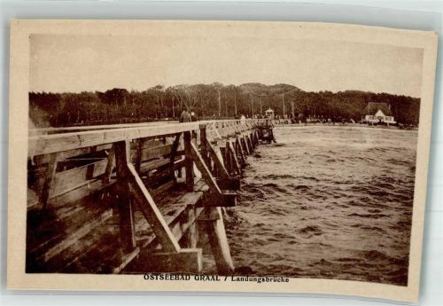 Graal-Müritz Landungsbrücke Graal Scan verzogen