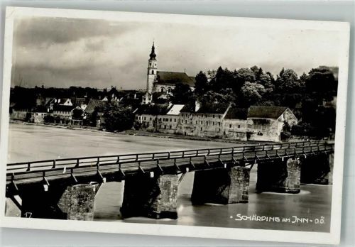 4780 Schärding Innere Stadt 1957 Foto AK