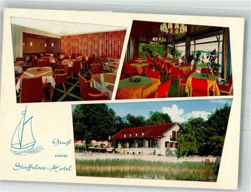 Seehausen Staffelseehotel Foto Original aus Archiv eines Ansichtskartenverlages