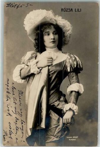 Budapest 1901 Portrait der ungarischen Schauspielerin Lili Rozsa Ort lt. Fotograf Kossak