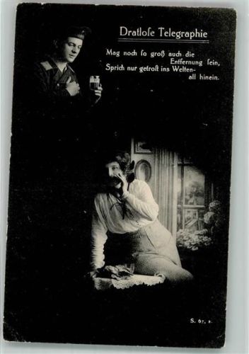1917 Soldaten Militär Matrosenliebe WK I Feldpost