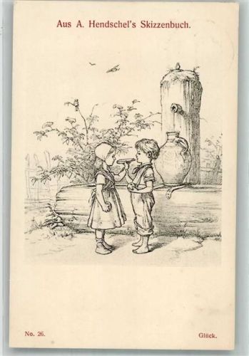 1913 Kinder Glück No. 26 aus A. Hendschel`s Skizzenbuch
