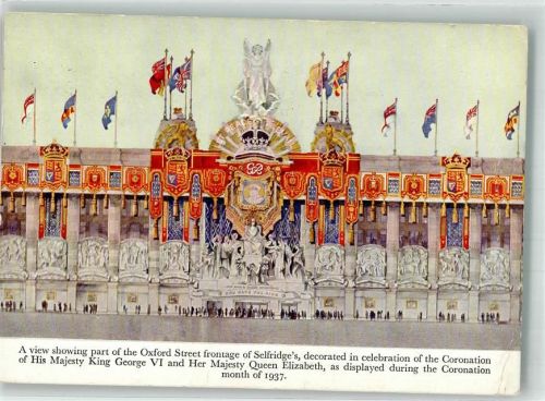 Windsor Oxford Street Krönung 1937 King George VI.