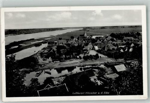 Hitzacker 1940 Panorama des Ortes mit St.-Johannis-Kirche Bahnpost Wittenberge
