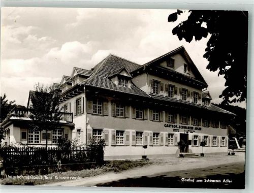 Unterharmersbach Gasthaus zum Schwarzen Adler