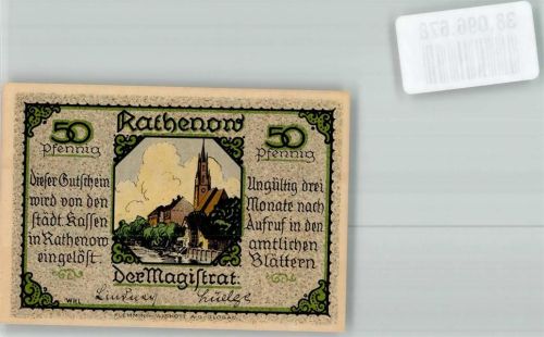 Rathenow Notgeld 50 Pfennig