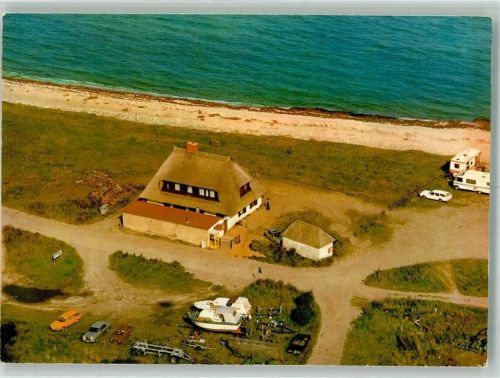 Hohwacht Fliegeraufnahme Gasthaus Klabeutermann Lippe Auto Camping