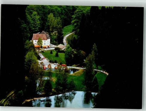 56593 W5453 Horhausen Westerwald Foto AK Hotel Pension Cafe Grenzbachmühle
