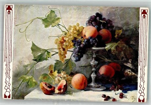 Stilleben Überquellende Obstschale TSN Serie 473 No. 4