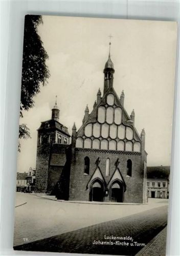 Luckenwalde 1931 Johanniskirche und Turm