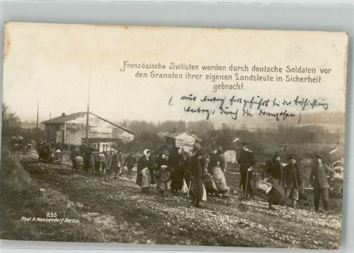 Foto R. Menzendorf Flüchtling 1915 Gebrauchsspuren