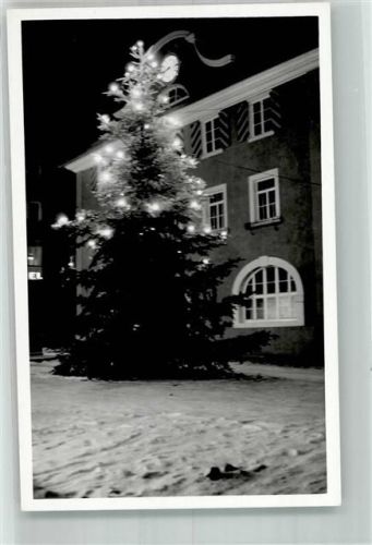 Oberndorf Weihnachtsbaum vor altem Rathaus Ort handschriftlich