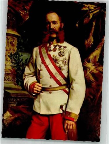 Der österreichische Kaiser in Uniform mit Orden