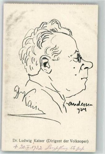 Wien Portrait von Dr. Ludwig Kaiser Dirigent der Volksoper