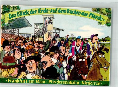 Niederrad sign. Oppel M. Pferderennbahn