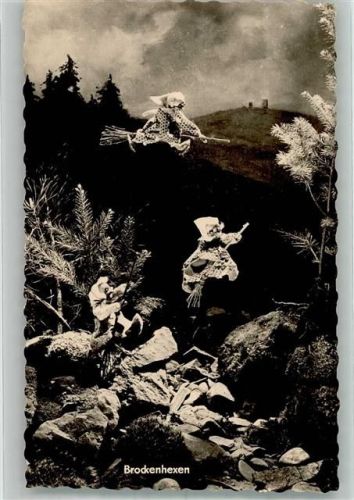 Brocken Brockenhexen-Puppen Fotograf Otto Diederichs