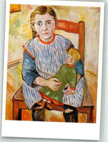 sign. Nagel, Otto Lotte Mädchen mit Puppe Nr. 1597