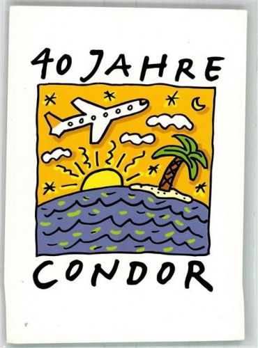 40 Jahre Condor Flugzeug Palmen Meer und Sonne