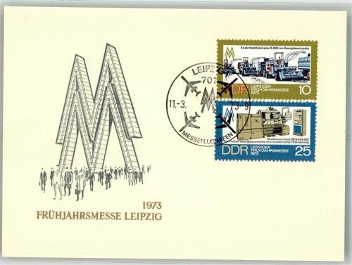 O7000 Leipzig Frühjahrsmesse DDR Gewerbeausstellung 1973 Sonderstempel