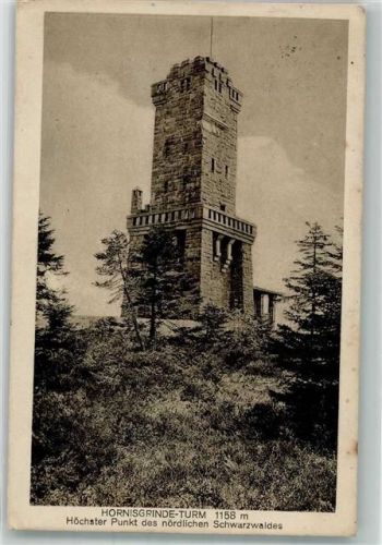 Seebach 1921 Hornisgrinde Turm