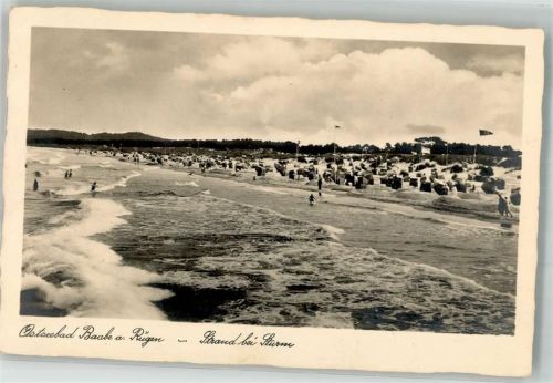 Baabe Strand bei Sturm