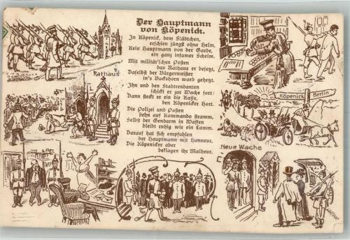 Köpenick 1908 Humor