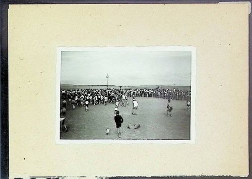 Döse Foto montiert auf Karton Spiele auf dem Watt
