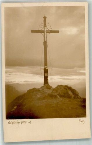 Schleching Gipfelkreuz vom Geigelstein Fotograf Haug