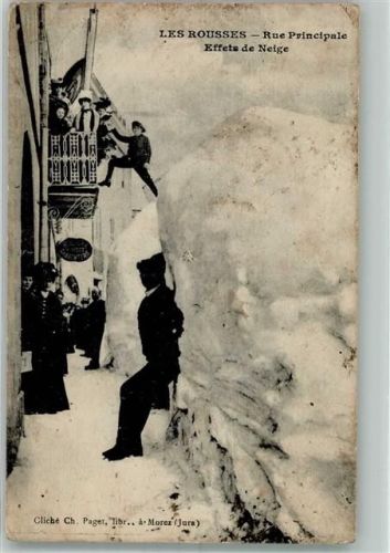 Les Rousses 1911 Rue Principale Winter