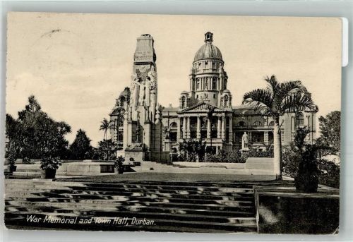 Durban 1933 Denkmal War Memorial and Town Hall