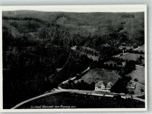 Glemseck 1936 Fliegeraufnahme vom Kurhaus Glemseck
