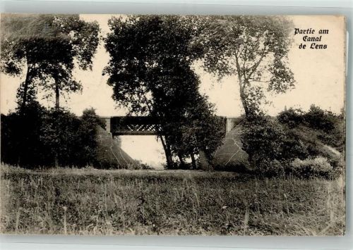 Courrieres 1915 Feldpost WK I Garde Ersatz-Div. Kanal de Lens