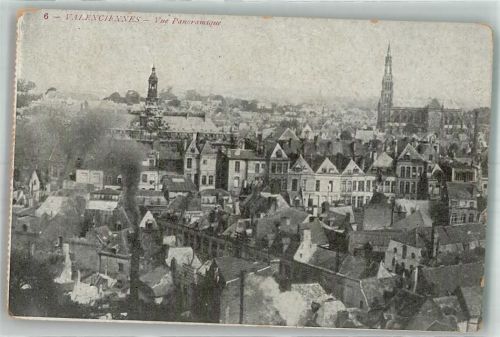 Valenciennes 1916 Feldpost WK I 17.Res.Div.