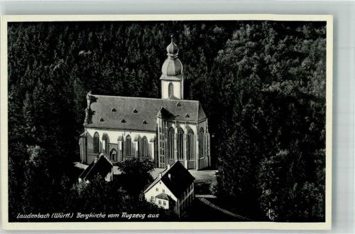Laudenbach Fliegeraufnahme Bergkirche