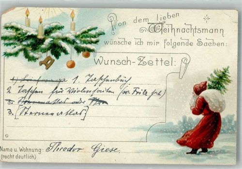 Wunschzettel Eckschaden