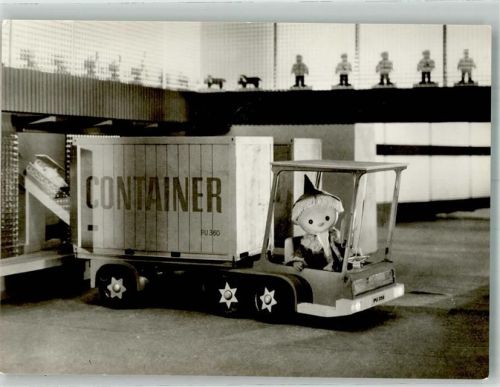 Das Sandmännchen in einem Containerlaster Fernsehen der DDR VEB Bild und Heimat