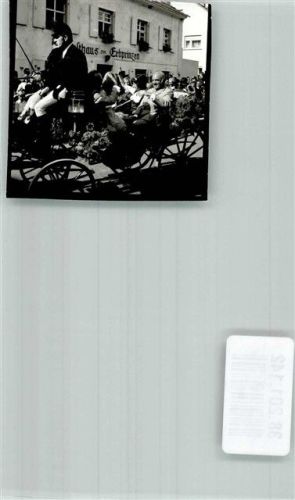 Auggen Trachtenumzug Volksfest Kutsche Gasthaus zum Erbprinzen Foto Original aus Archiv eines Ansichtskartenverlags Ort handschriftlich