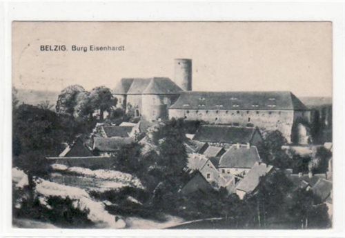 Belzig Belzig i.d. Mark. Abgebildet ist eine Ansicht mit der Burg Eisenhardt. Postalisch befördert mit Marke 1924. Gute Erhaltung.