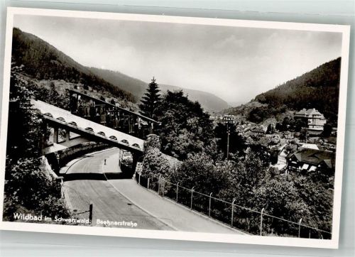 Bad Wildbad Brücke der Bahn über die Baetznerstraße