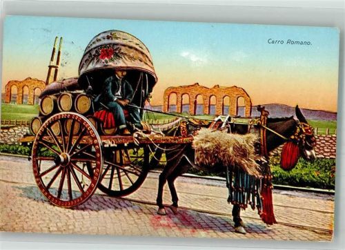 Vatikanstadt 1934 Esel Carro Romano Stempel Citta del Vaticano